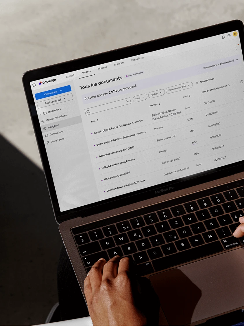 Lifestyle Image | Laptop showing Navigator UI Image