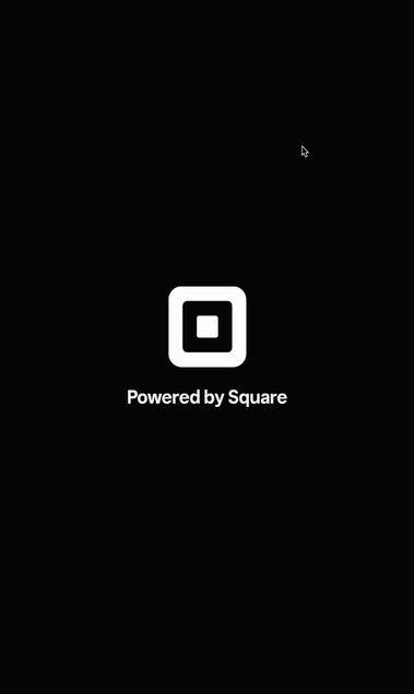 An animation of linked actions displaying the confirmation and signature screens on the Square Terminal. A buyer is confirming agreement and signing for the pickup order.