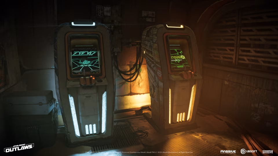 How the Star Wars Outlaws™ Team Created Playable Arcade Games