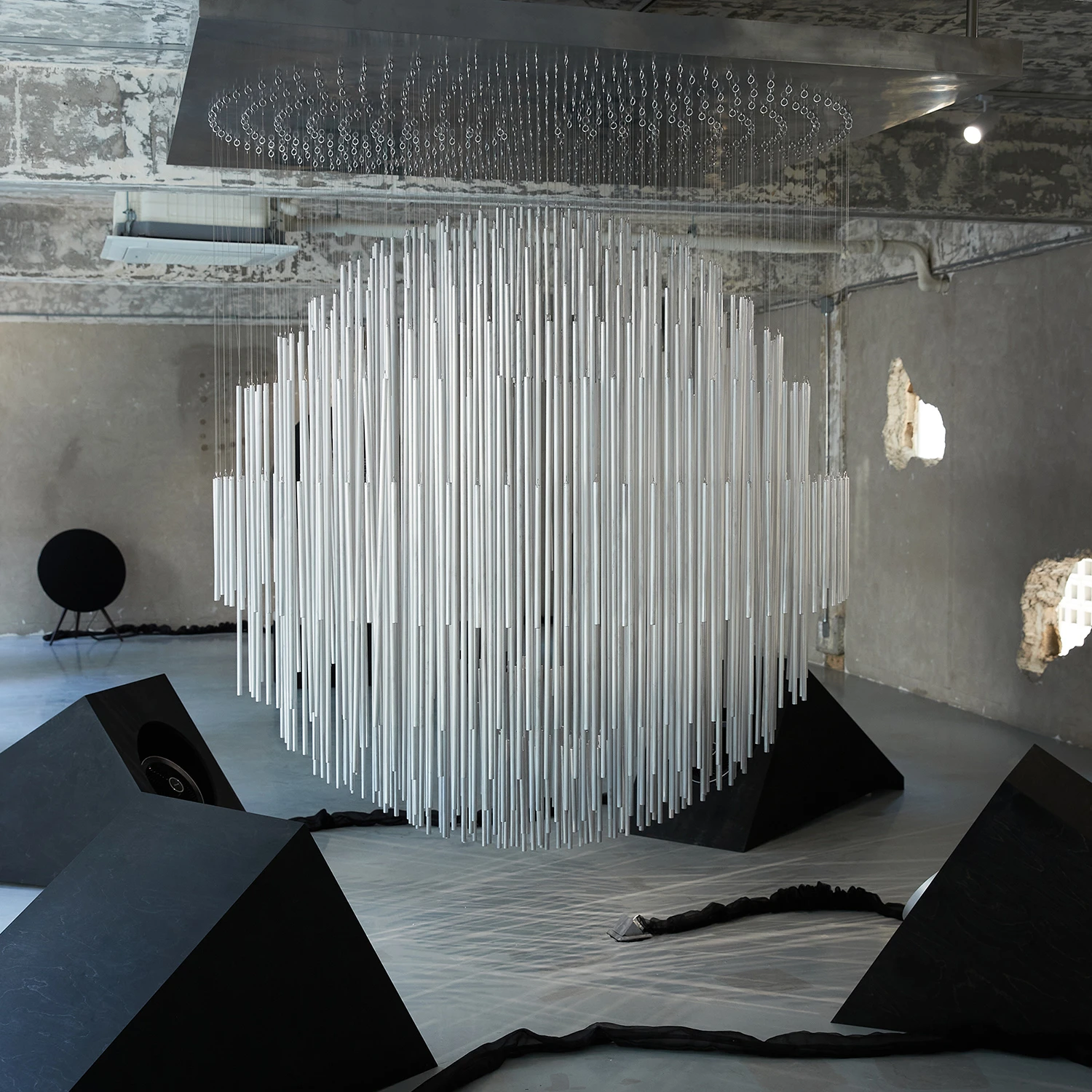 Ader error pop-up event Beosound A1 ADER ERROR limited edition aluminium sphere installation 