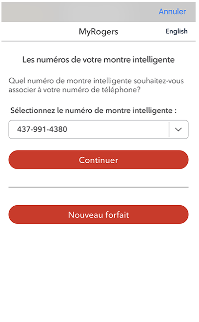Apple Watch Screen - Select Smartwatch Number - FR