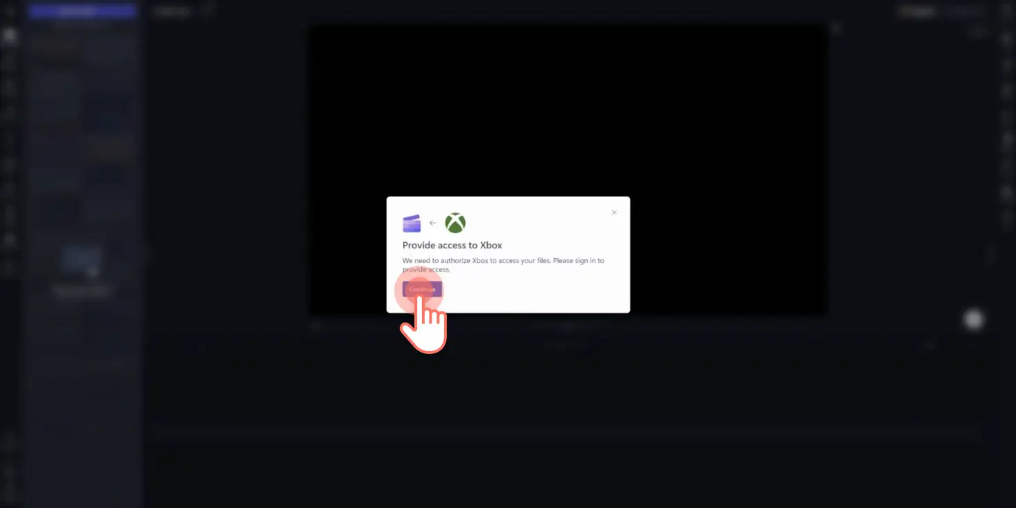 Изображение пользователя, принимающего разрешение на доступ к Xbox.