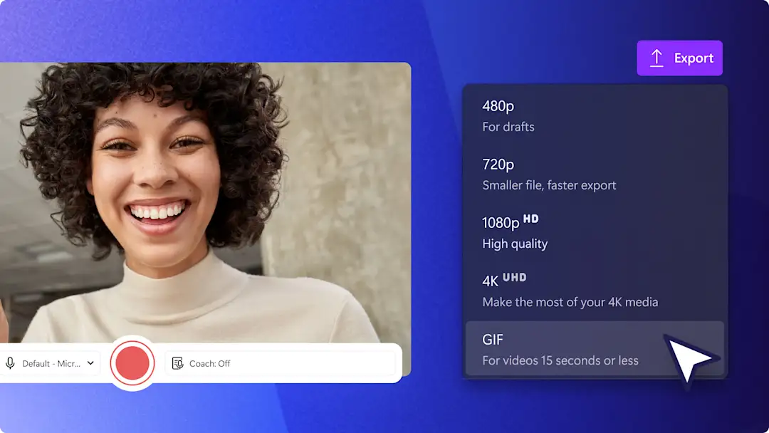 Web カメラを使用して GIF を作成する方法のサムネール 