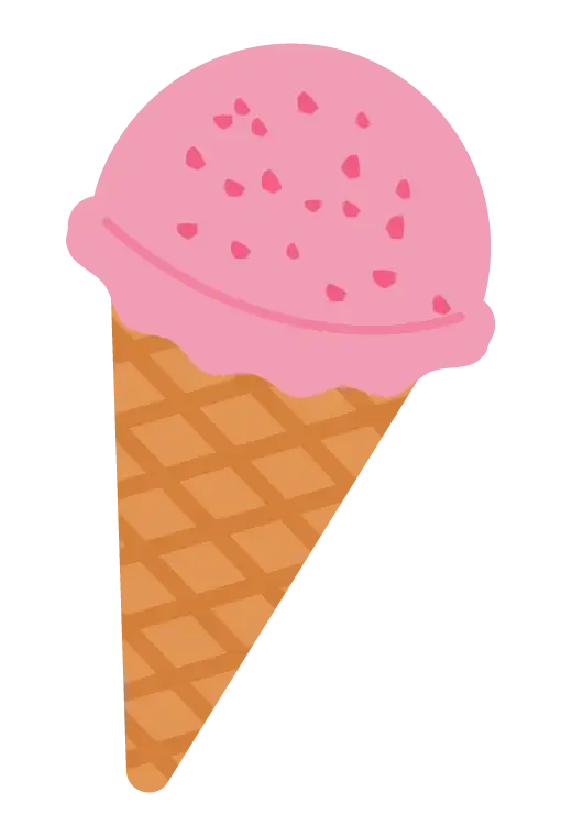 icecream strawberry illust 989