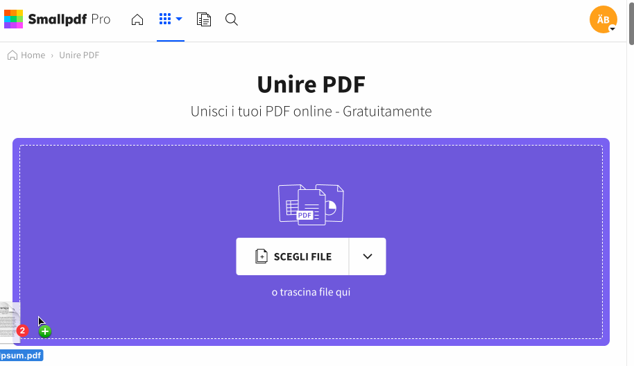 2023-09-04 - Come unire file PDF con Adobe Reader