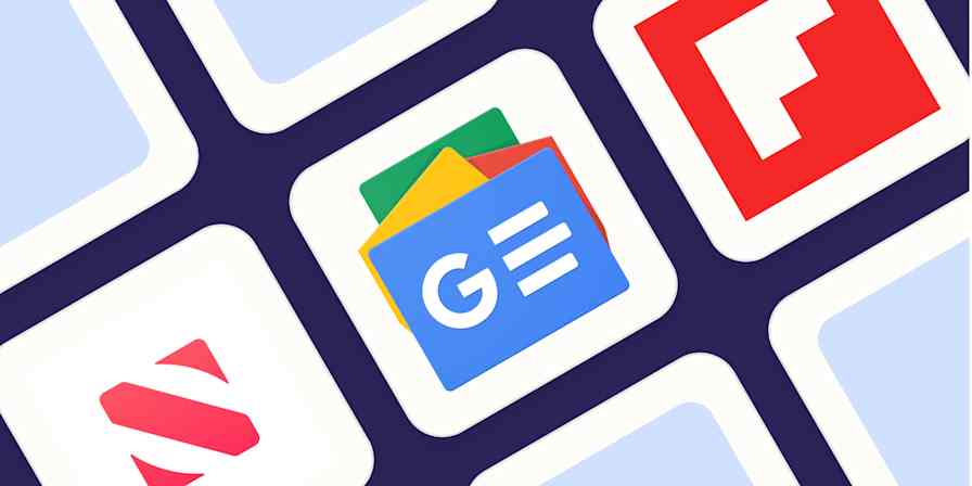 Hero image with the logos of the best news apps