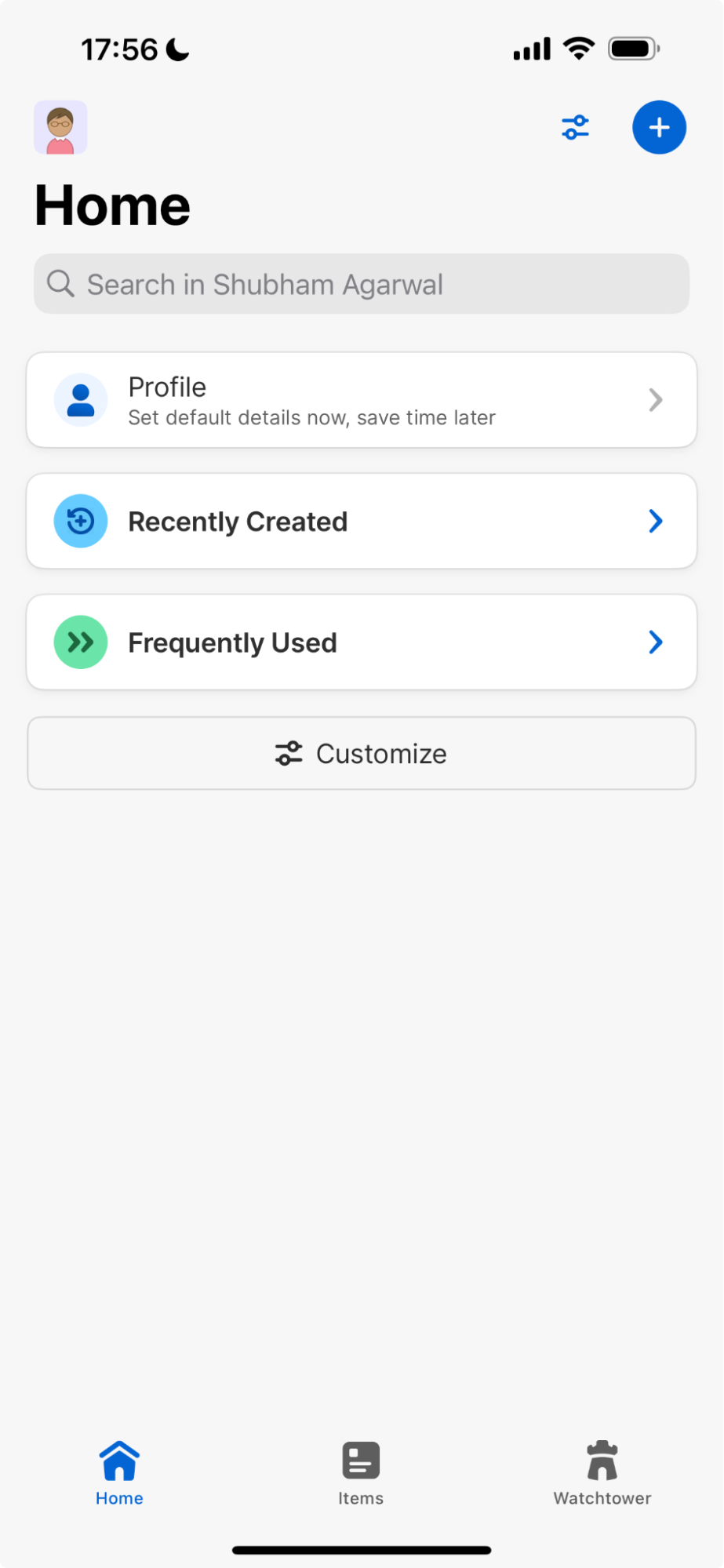 The 1Password mobile app