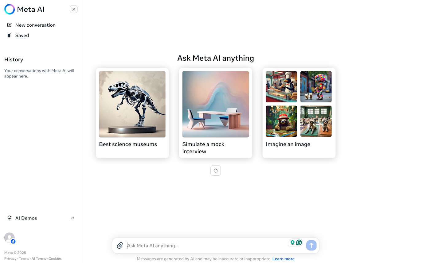 Meta AI, the best AI chatbot for social media