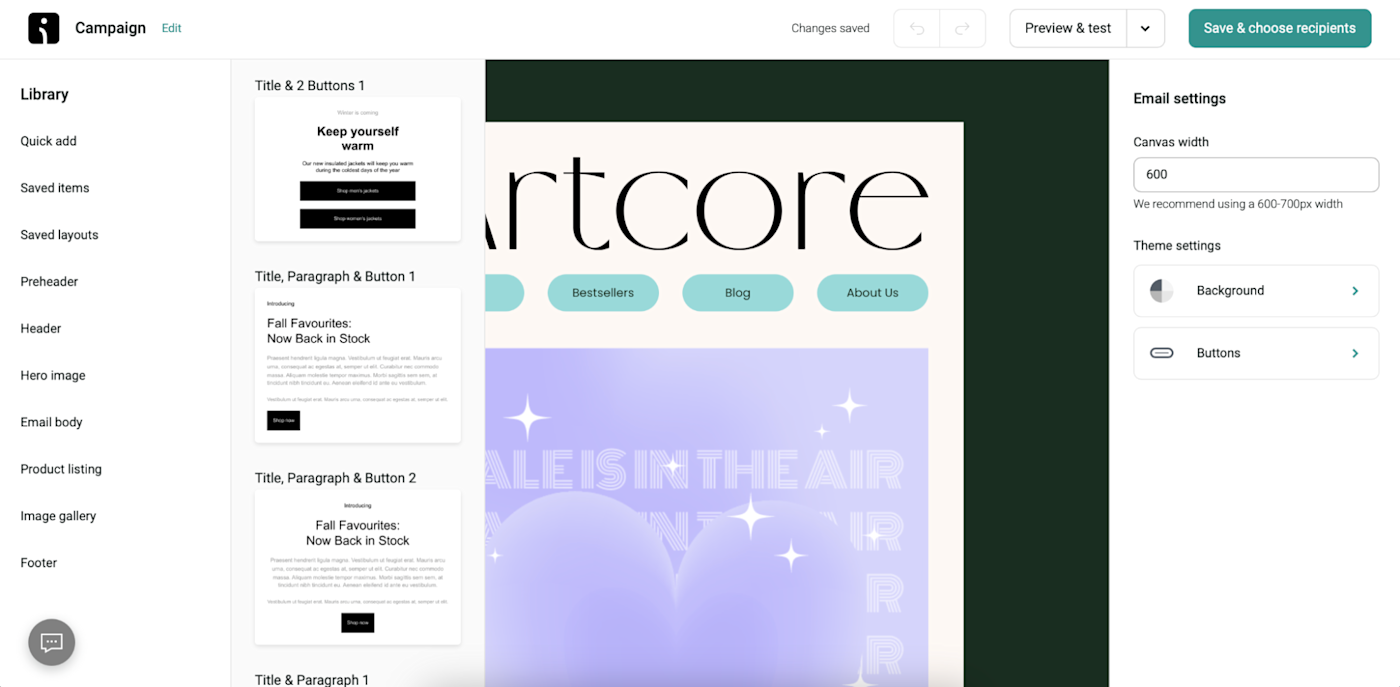 Omnisend, our pick for the best free email marketing service for eCommerce