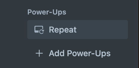 The Repeat option on a card in Trello