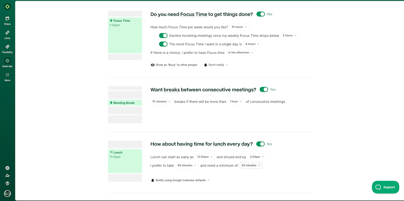 Clockwise, our pick for the best time blocking app for teams
