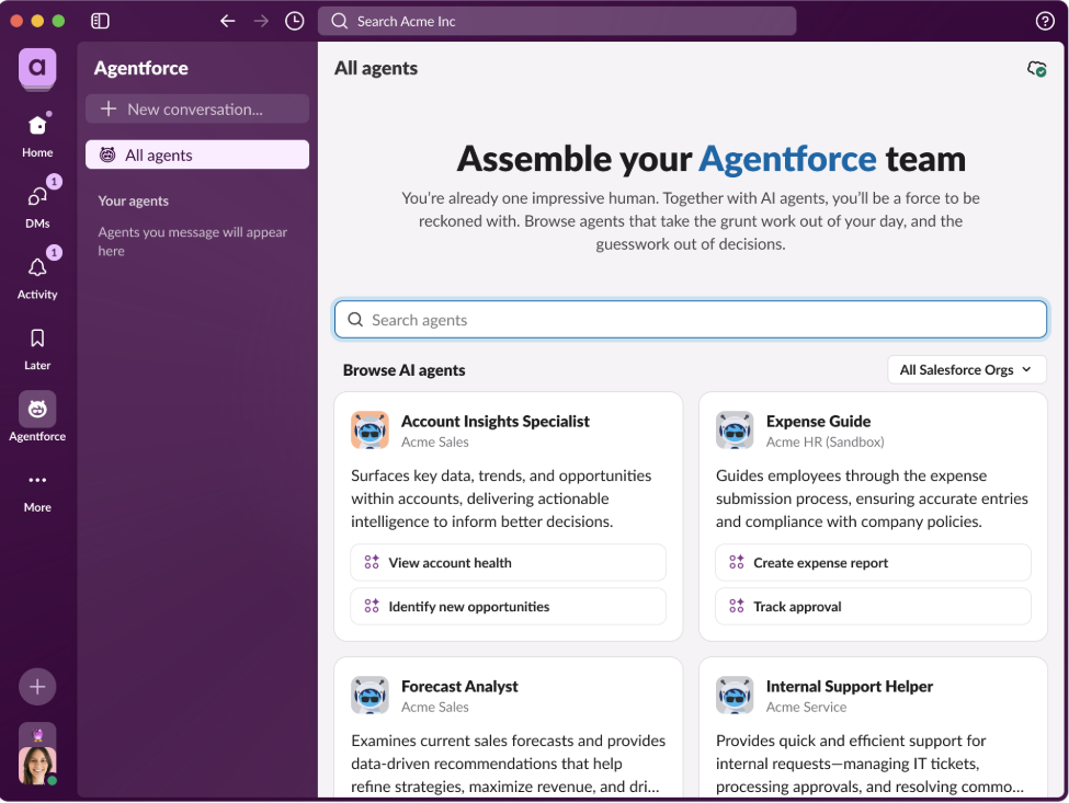 Agentforce in Slack