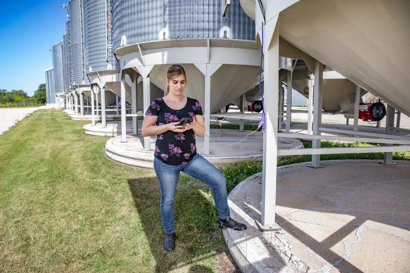 Woman on farm
