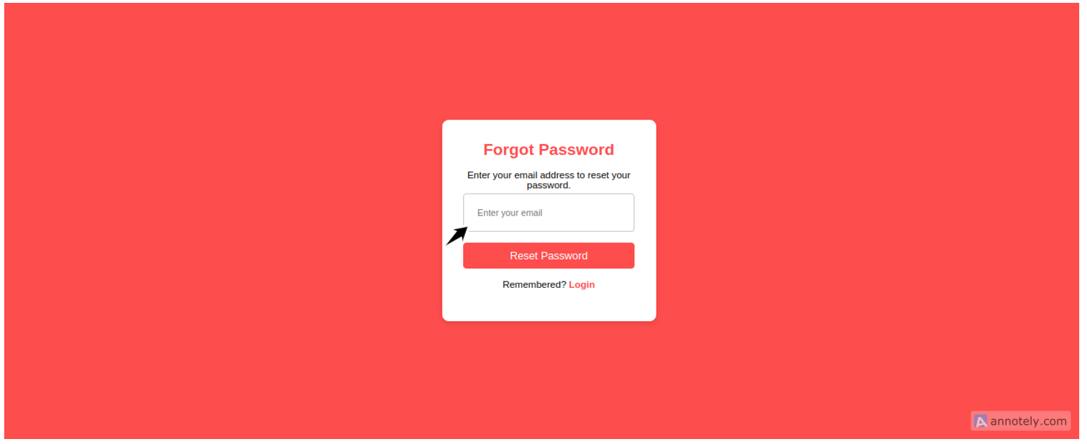 Forgot Password Reset Image